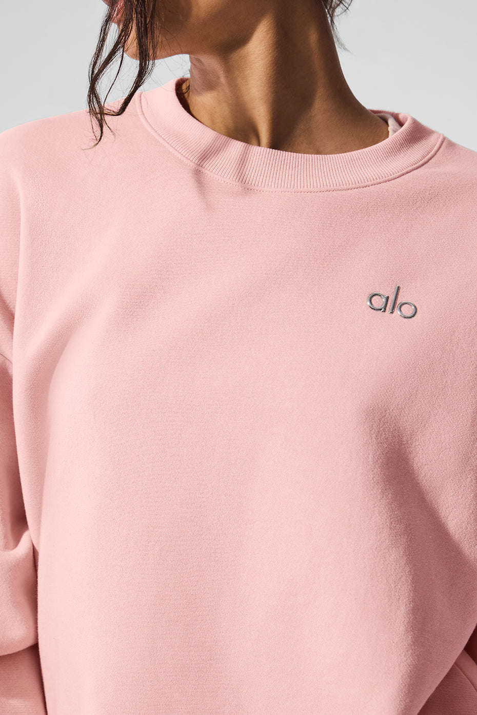 Accolade Crew Neck Pullover - Pink Quartz
