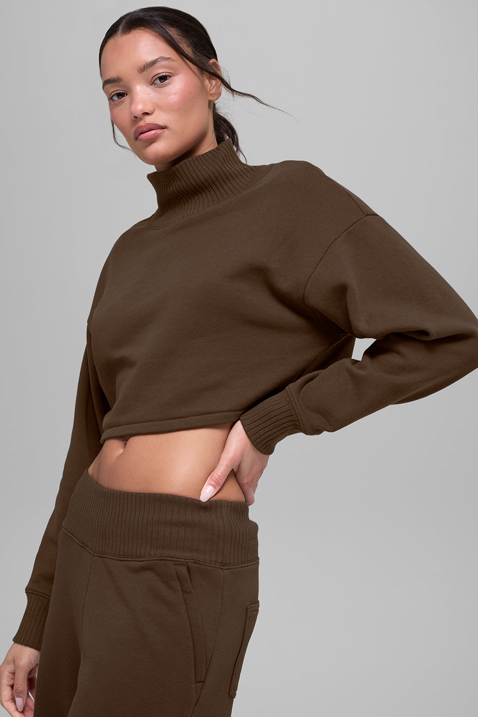Cropped Serenity Coverup - Espresso