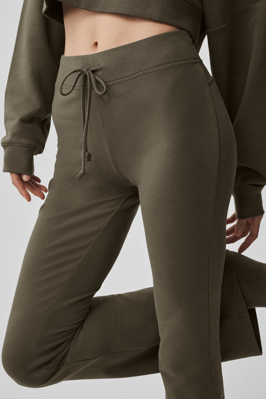 Sway Bootcut Sweatpant - Olive Tree