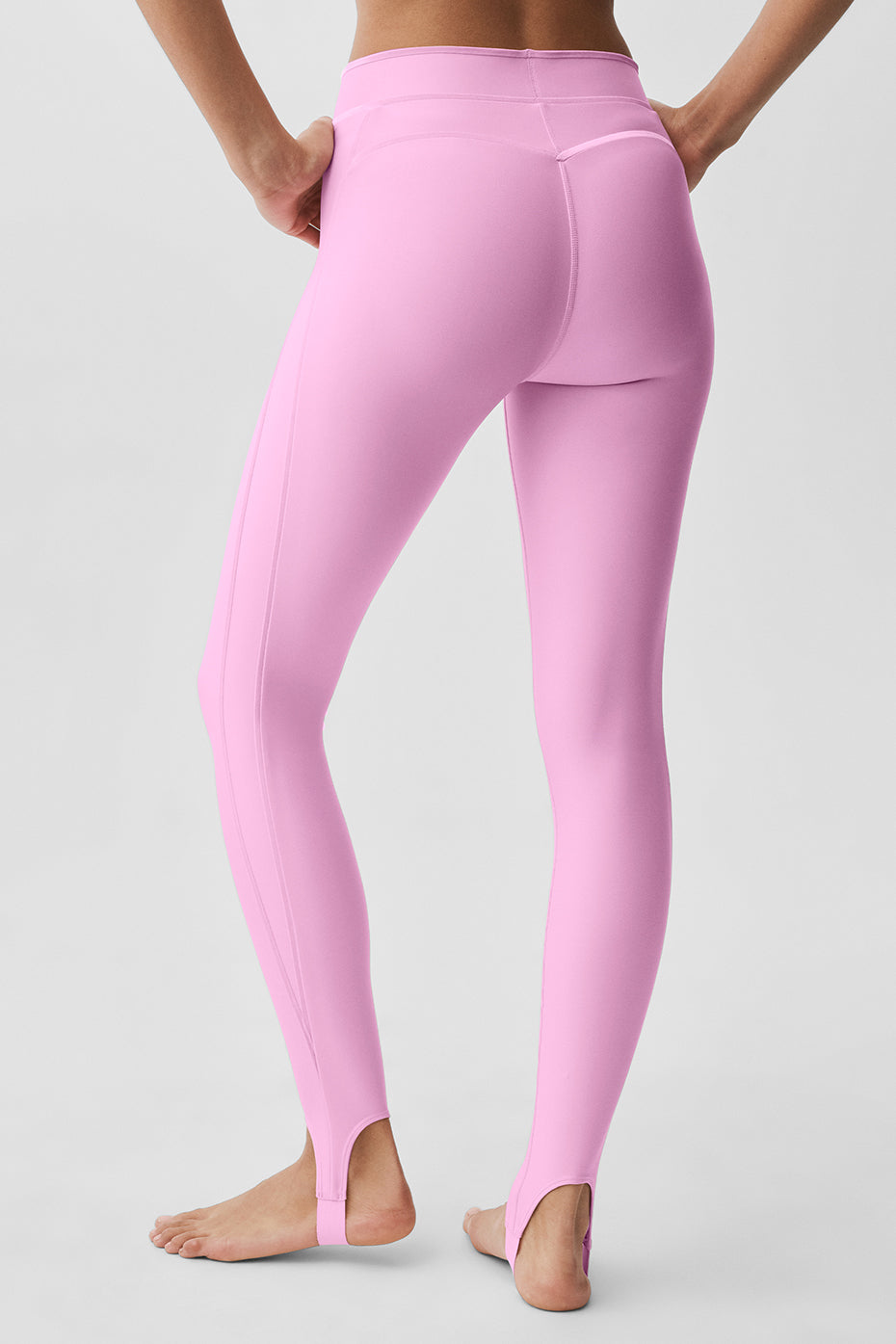 Airlift High-Waist Love Language Stirrup Legging - Candy Heart Pink