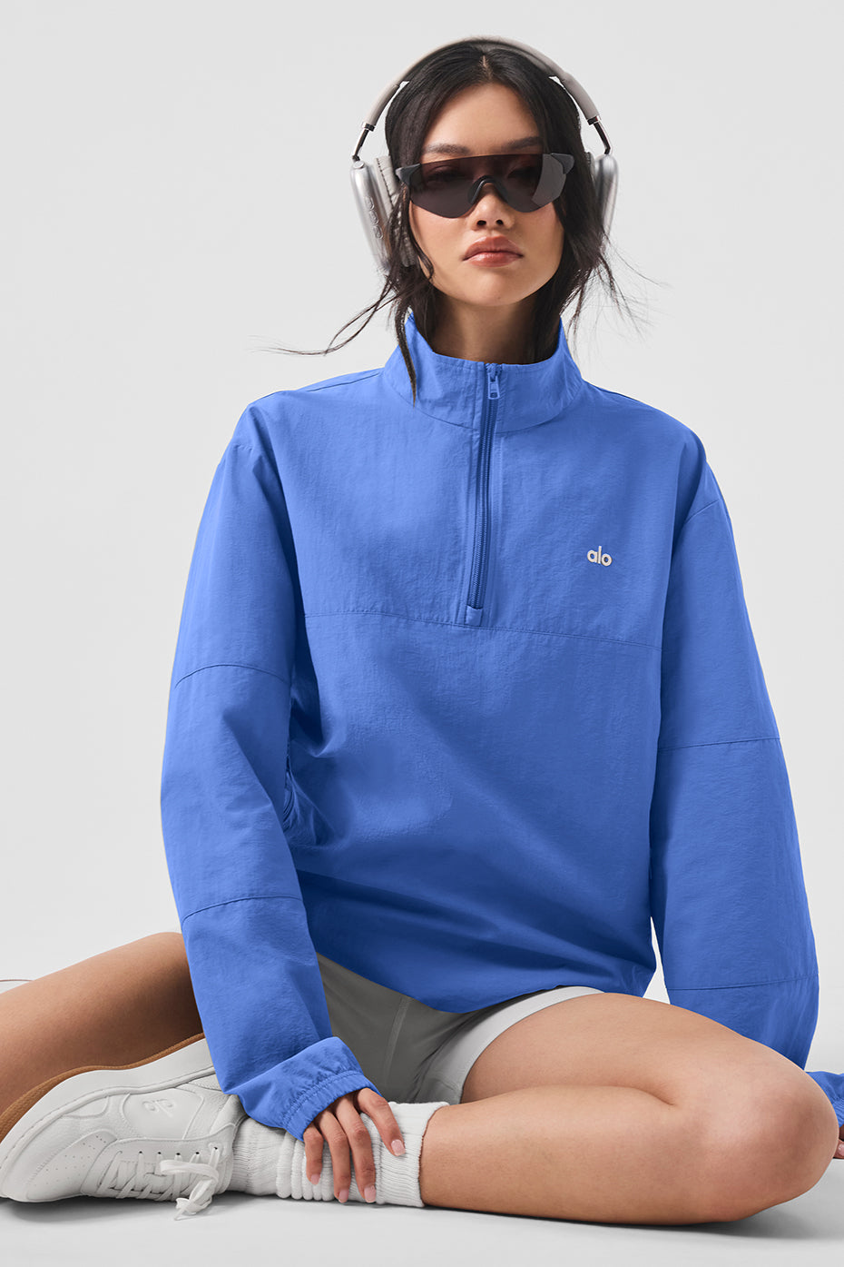 Light Weight Takeaway Track Pullover - Marathon Blue