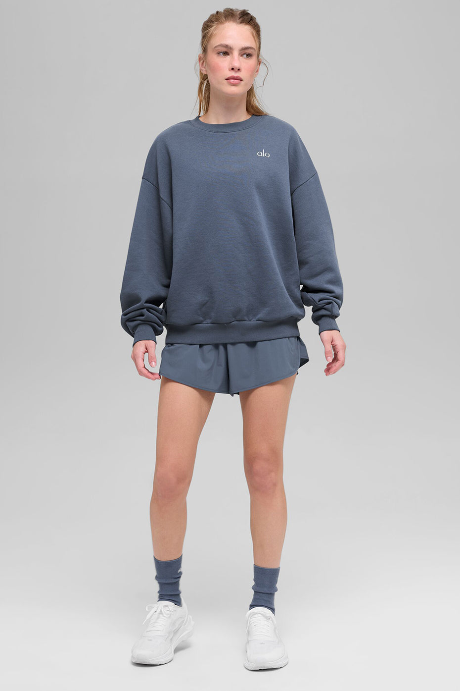 Accolade Crew Neck Pullover - Bluestone