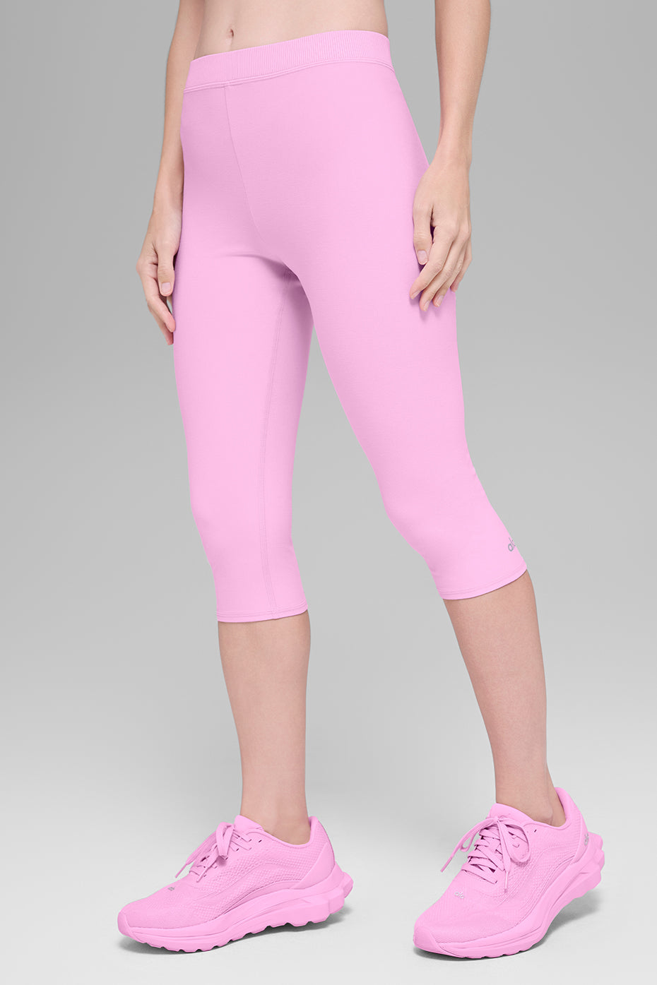 Alosoft High-Waist Iconic 90s Capri - Candy Heart Pink