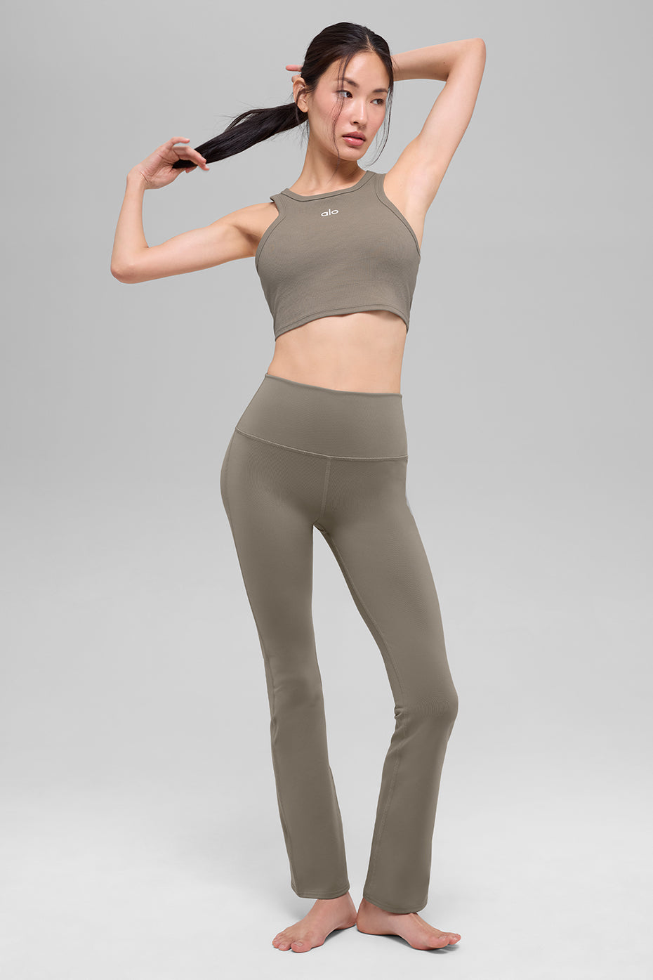 Airbrush High-Waist 7/8 Bootcut Legging - Light Cocoa