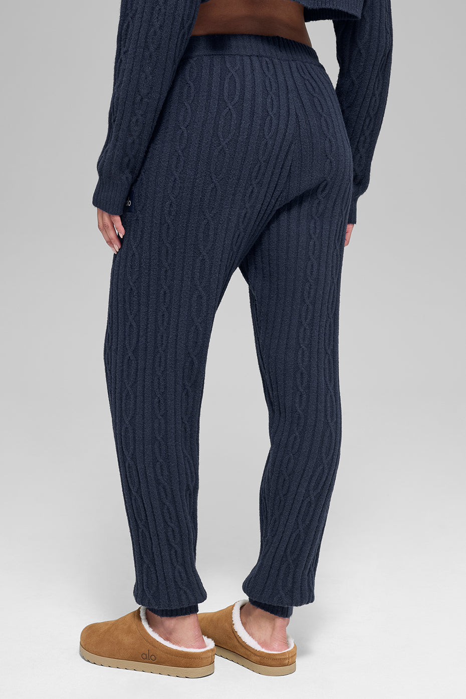 Cable Knit Winter Bliss Pant - Navy