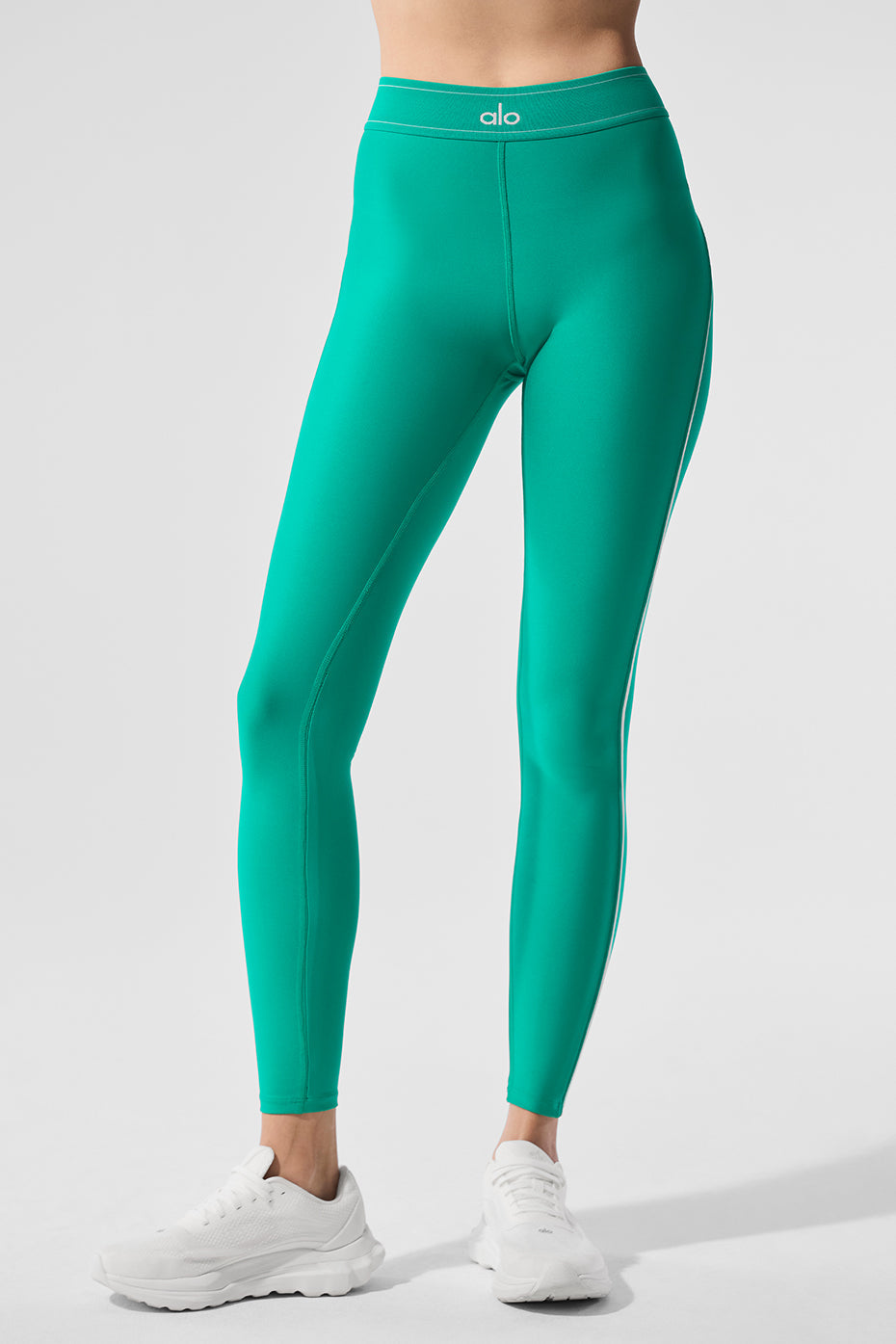 Airlift High-Waist Suit Up Legging - Spruce Green/White