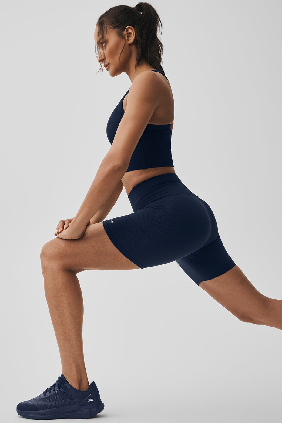 5 Seamless Ribbed Favorite Short - Navy