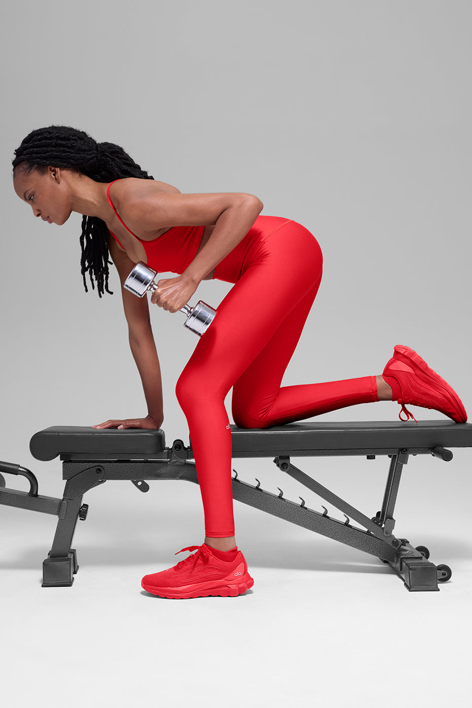 Airlift Winter Warm High-Waist Legging - Bright Red